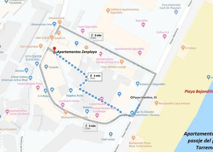 Zenplaya Bajo 5 Playa Bajondillo Апартаменты *